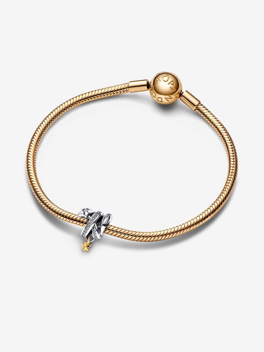 Shooting Star Spiral Charm