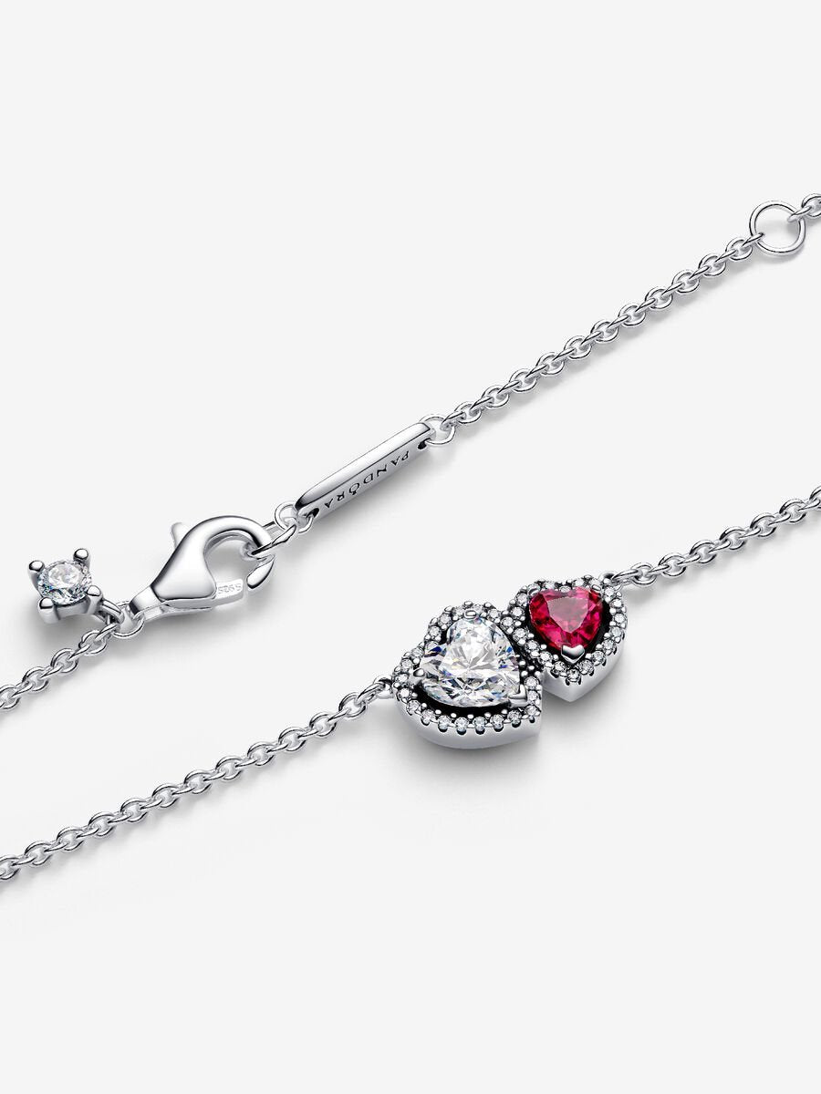 Halo Hearts Pendant Necklace
Sterling silver