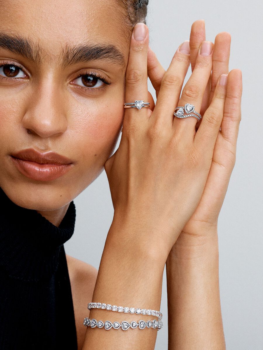 Double Band Heart Ring