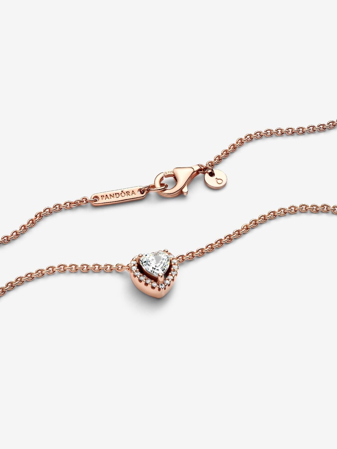 Sparkling Heart Collier Necklace
14k rose gold plating