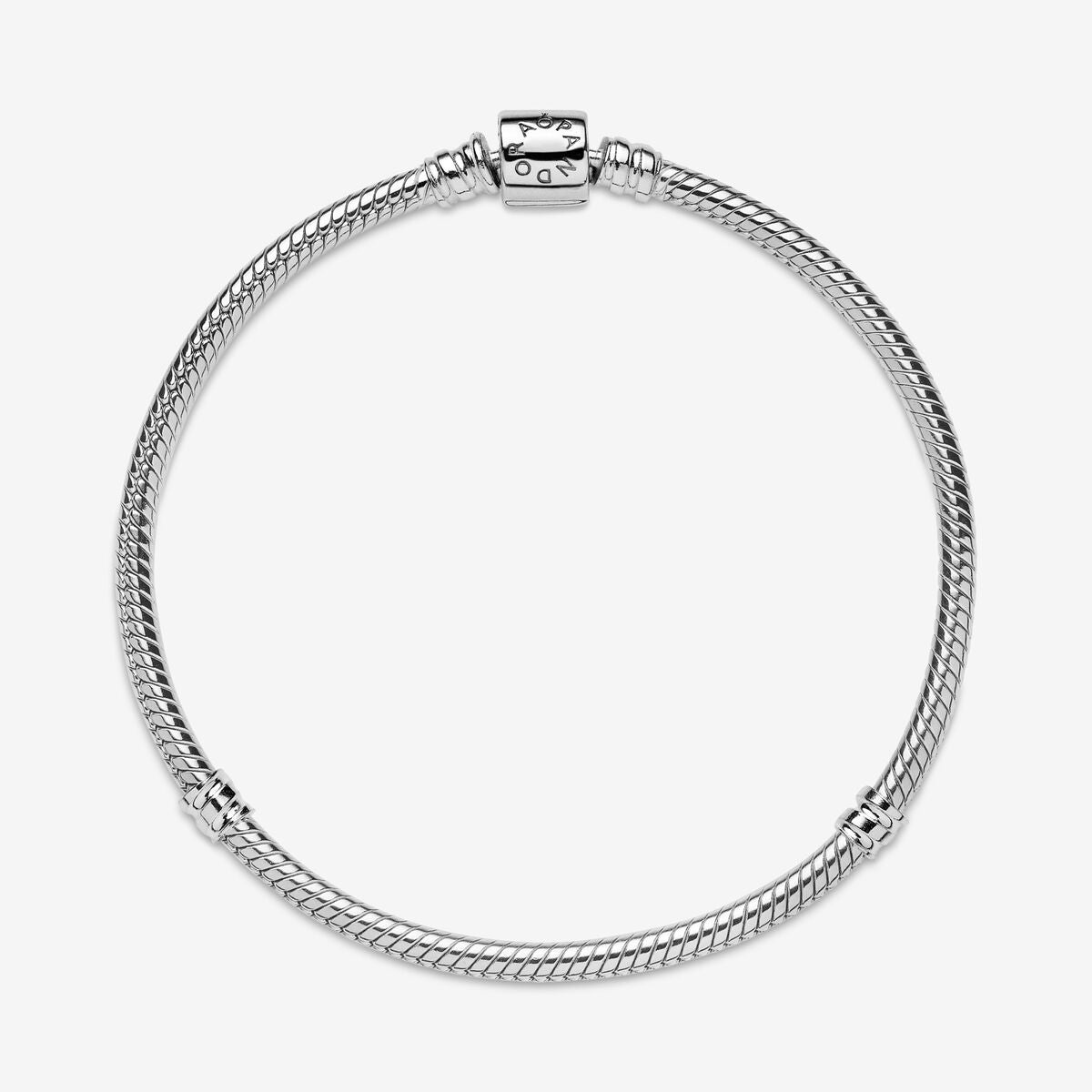 Snake chain sterling silver bracelet