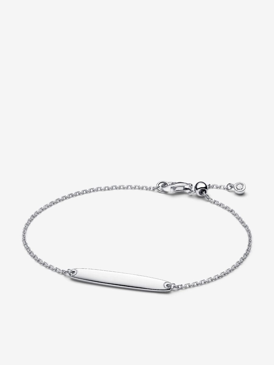 His & Hers Engravable Silver Bracelet Set