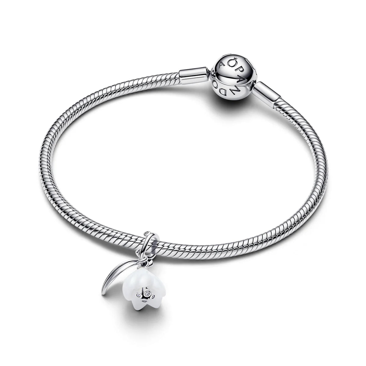 Snowdrop Flower Dangle Charm