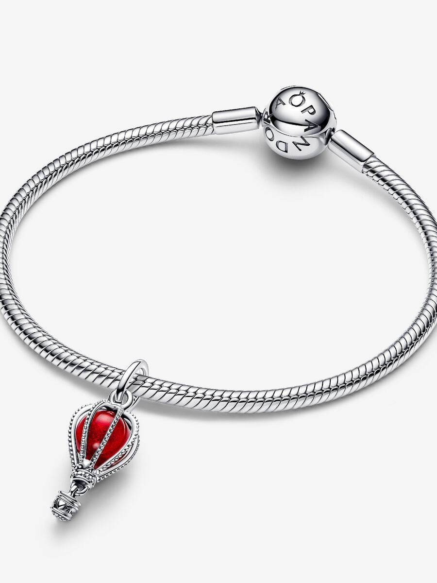 Hot Air Balloon Murano Glass Dangle Charm