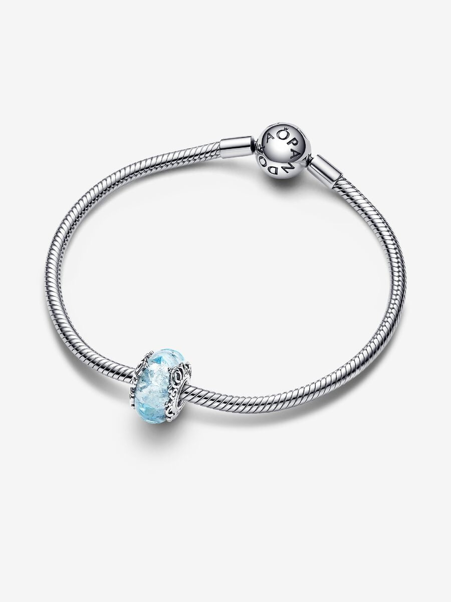 Disney Cinderella Murano Glass Charm
Sterling silver