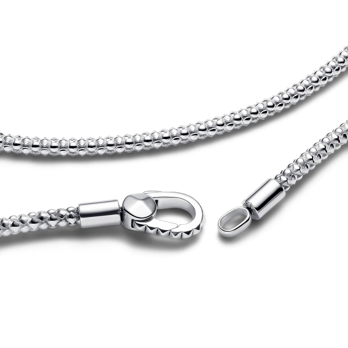 Studded Chain Sterling Silver Necklace