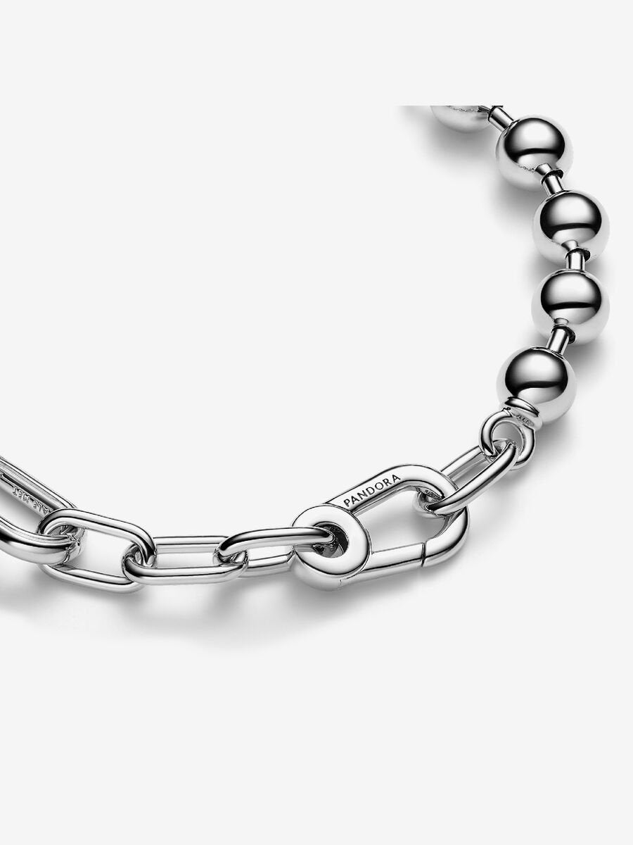 ME Metal Bead & Link Chain Bracelet
