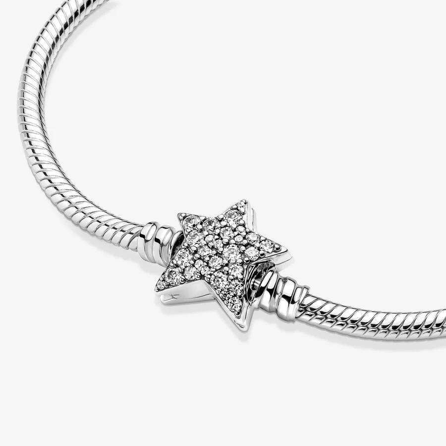 Asymmetric Star Clasp Snake Chain Bracelet