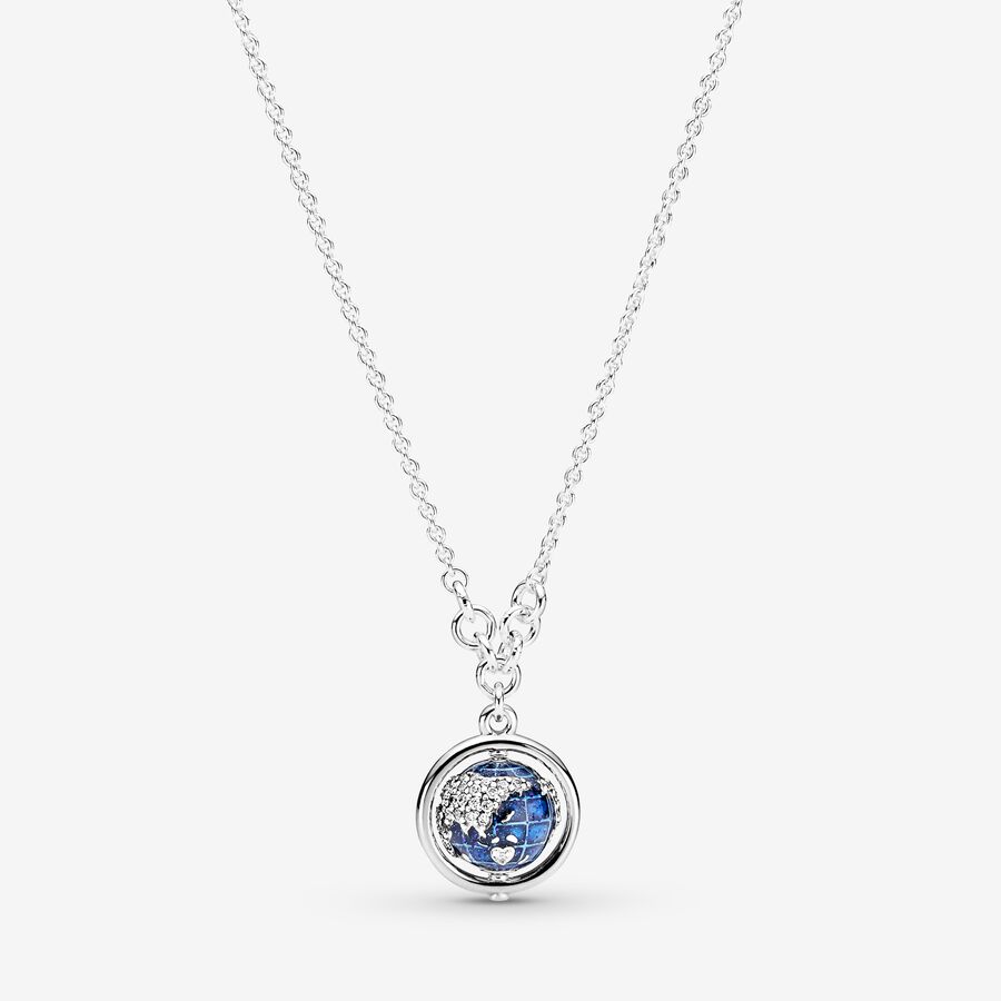 Pandora Star Blue Earth Necklace