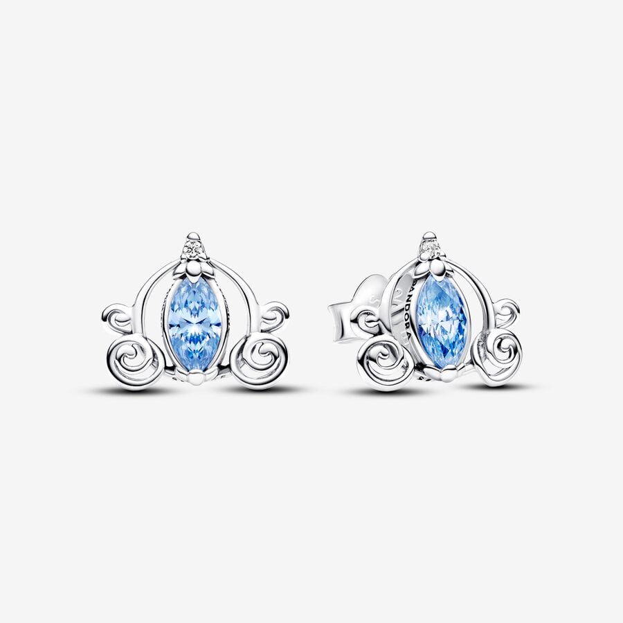 sterling silver pandora royal blue earing
