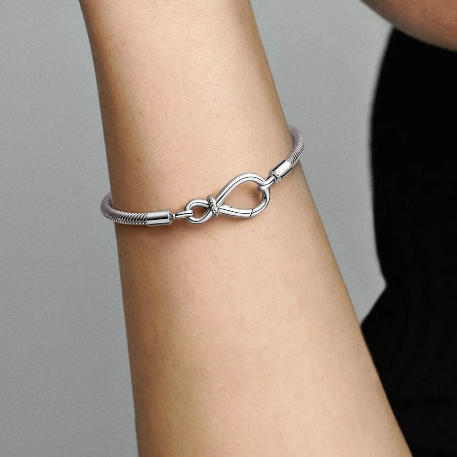 Infinity Knot Snake Chain Bracelet