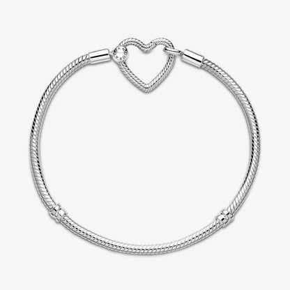 Heart Closure Snake Chain Bracelet