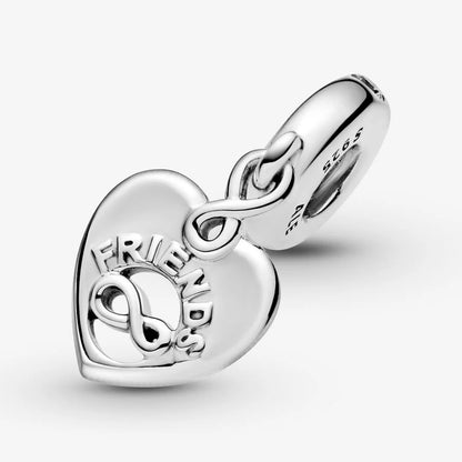 Friends Forever Heart Dangle Charm