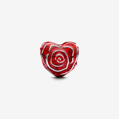 Rose Heart Charm
