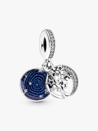 Double Dangle Tree & Galaxy Moon Charm