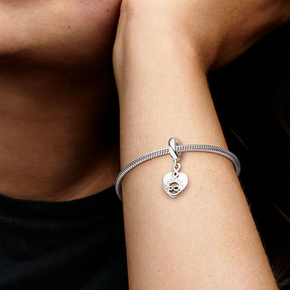 Friends Forever Heart Dangle Charm