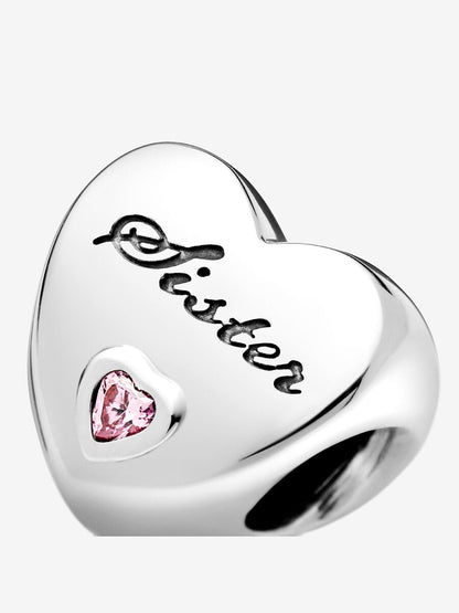 Sister Heart Charm