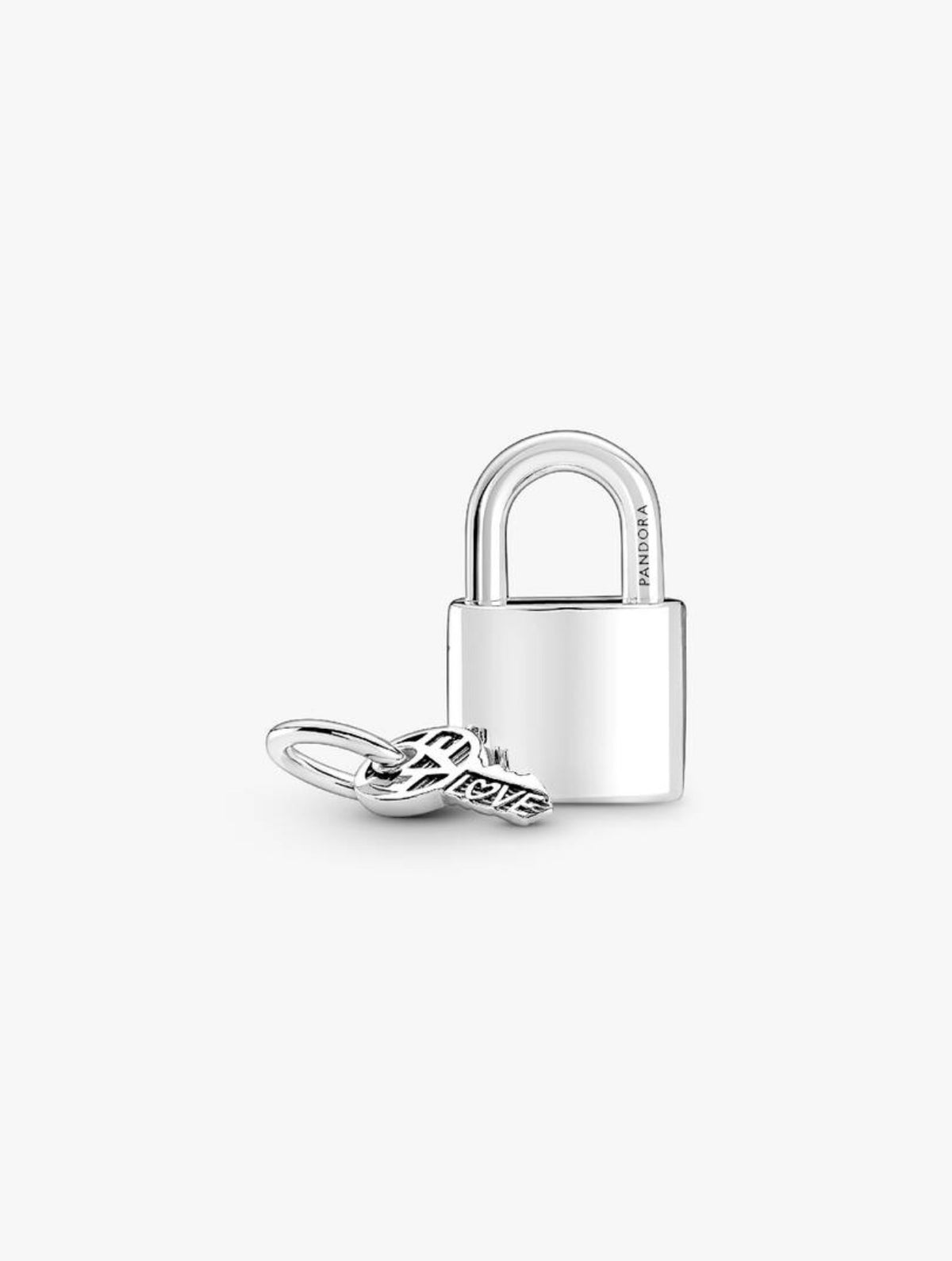 Padlock and Key Dangle Charm
