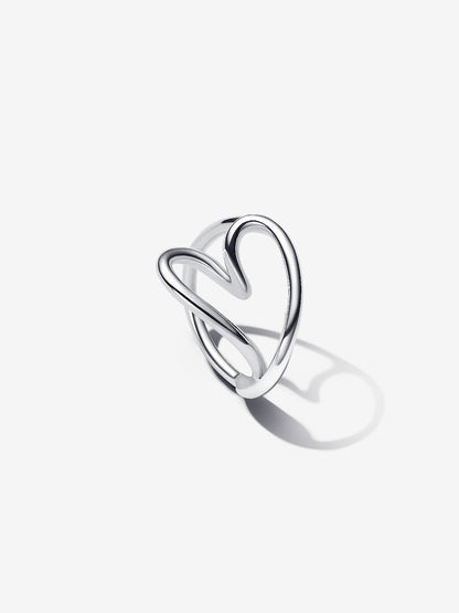 Organically Shaped Heart Ring
Sterling silver