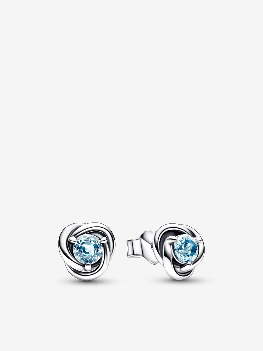 March Birthstone Eternity Circle O Pendant set