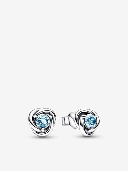 March Birthstone Eternity Circle O Pendant set