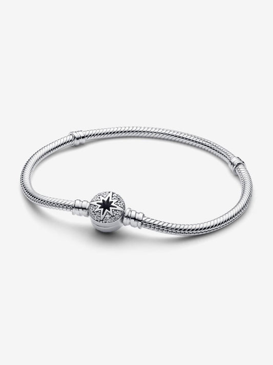 North Star Clasp Snake Chain Bracelet