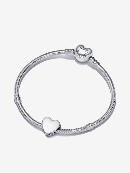 Engravable Heart Charm Bracelet Set