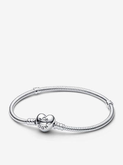 Engravable Heart Charm Bracelet Set