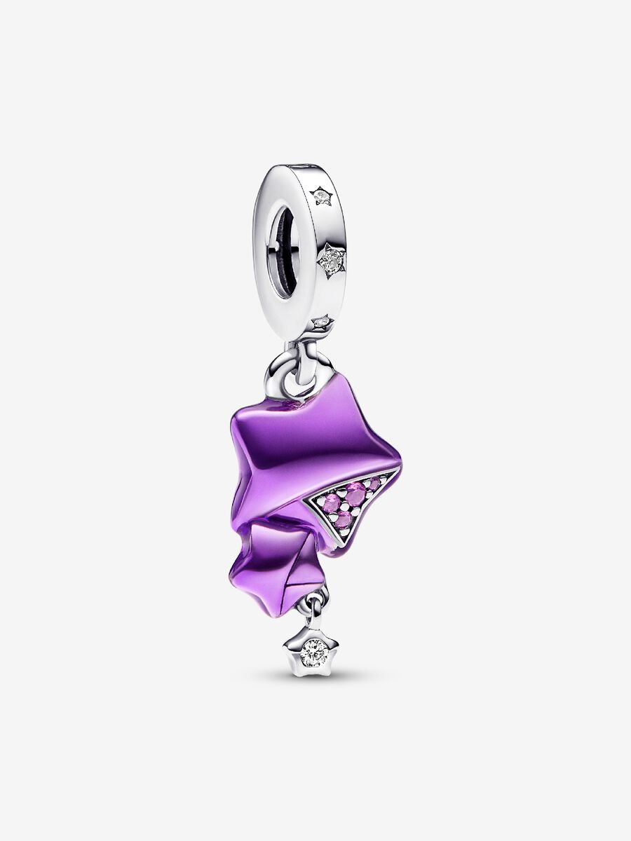 Purple Lucky Star Dangle Charm