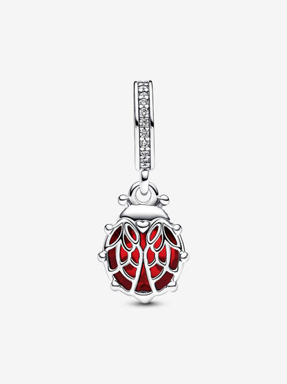 Red Ladybird Dangle Charm
Sterling silver