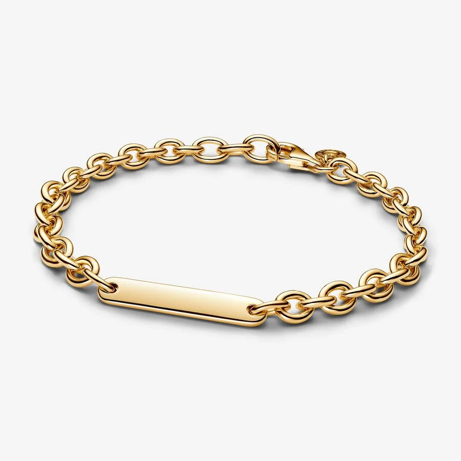 Engravable Bar Link Bracelet