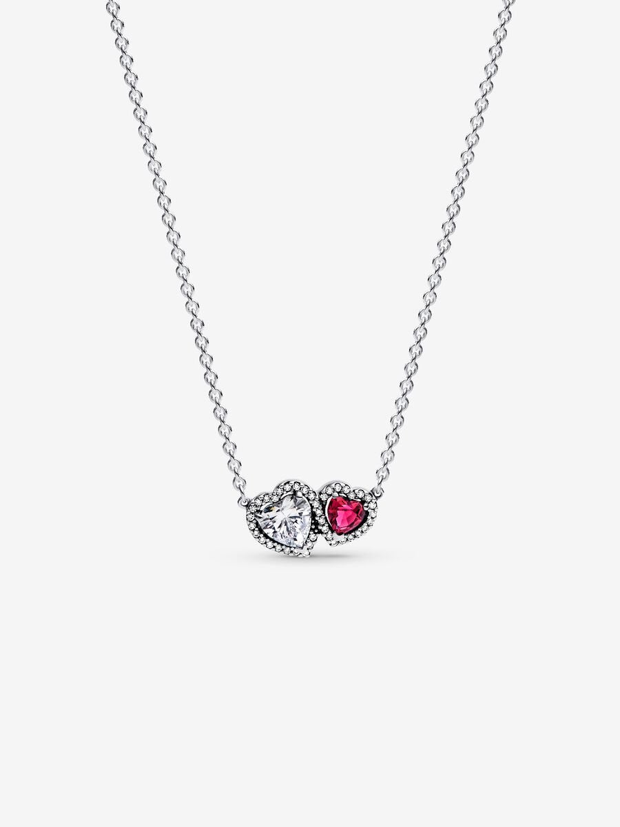 Halo Hearts Pendant Necklace
Sterling silver