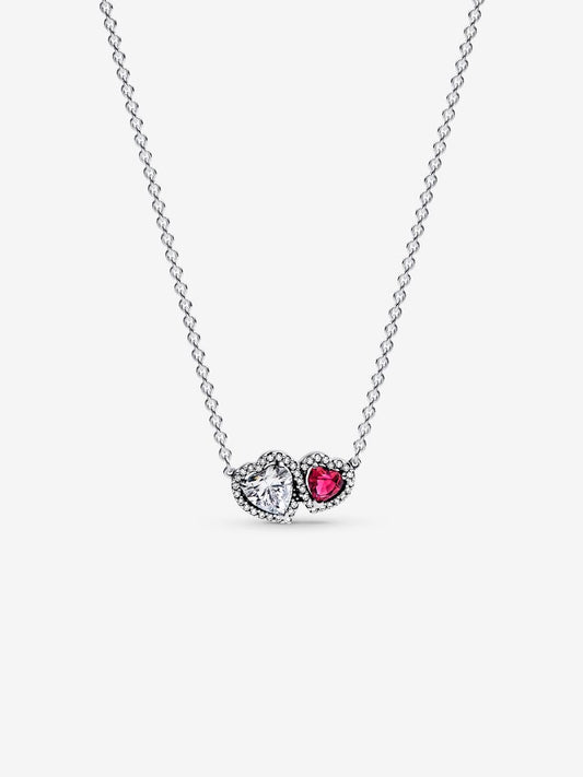Halo Hearts Pendant Necklace
Sterling silver
