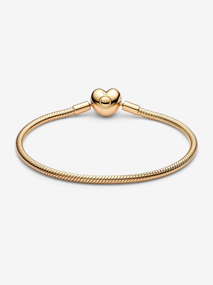 Moments Heart Clasp Snake Chain Bracelet