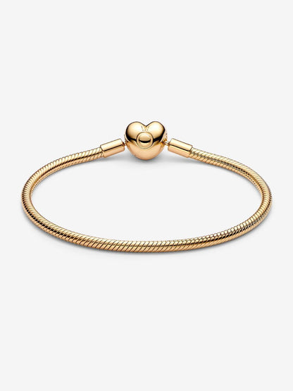 Moments Heart Clasp Snake Chain Bracelet