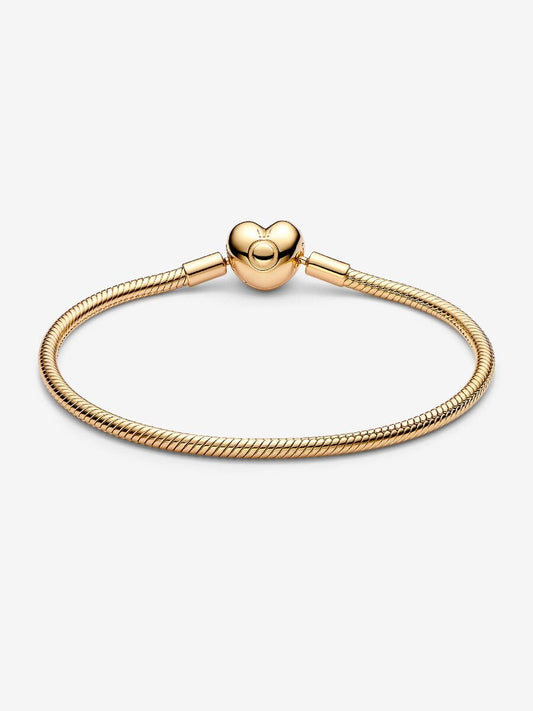 Moments Heart Clasp Snake Chain Bracelet