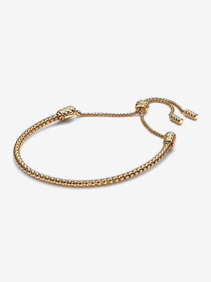 Studded Chain Slider Bracelet
14k gold plating