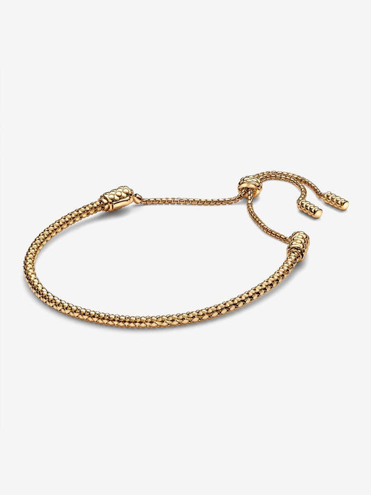 Studded Chain Slider Bracelet
14k gold plating