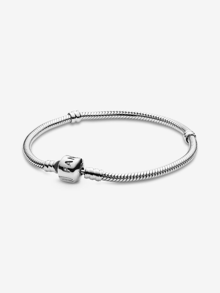 Barrel Clasp Snake Chain Bracelet