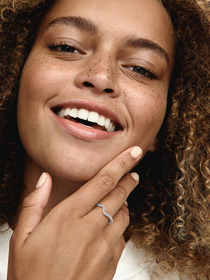 Sparkling Wave Ring