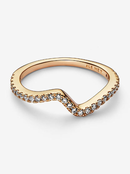 Sparkling Wave Ring