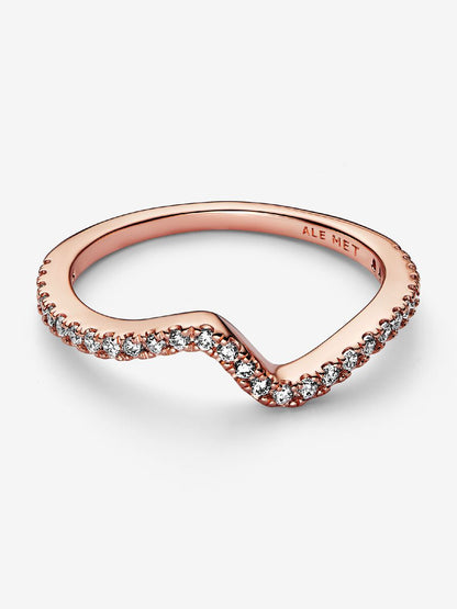 Sparkling Wave Ring