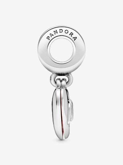 Mom Script Heart Dangle Charm