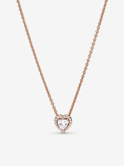 Elevated Heart Necklace & Earrings Set
