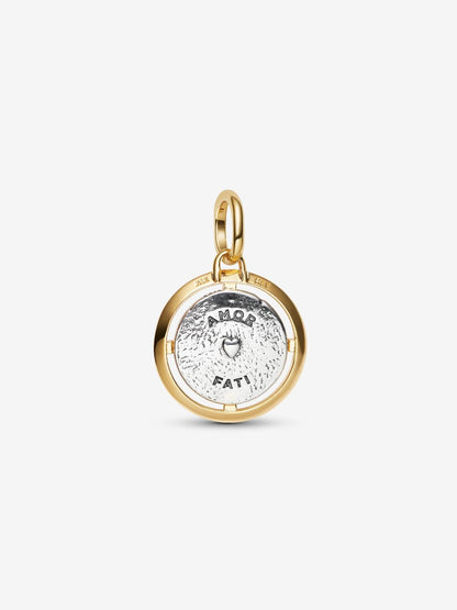 Cupids Medallion Charm
Sterling silver, 14k gold plating