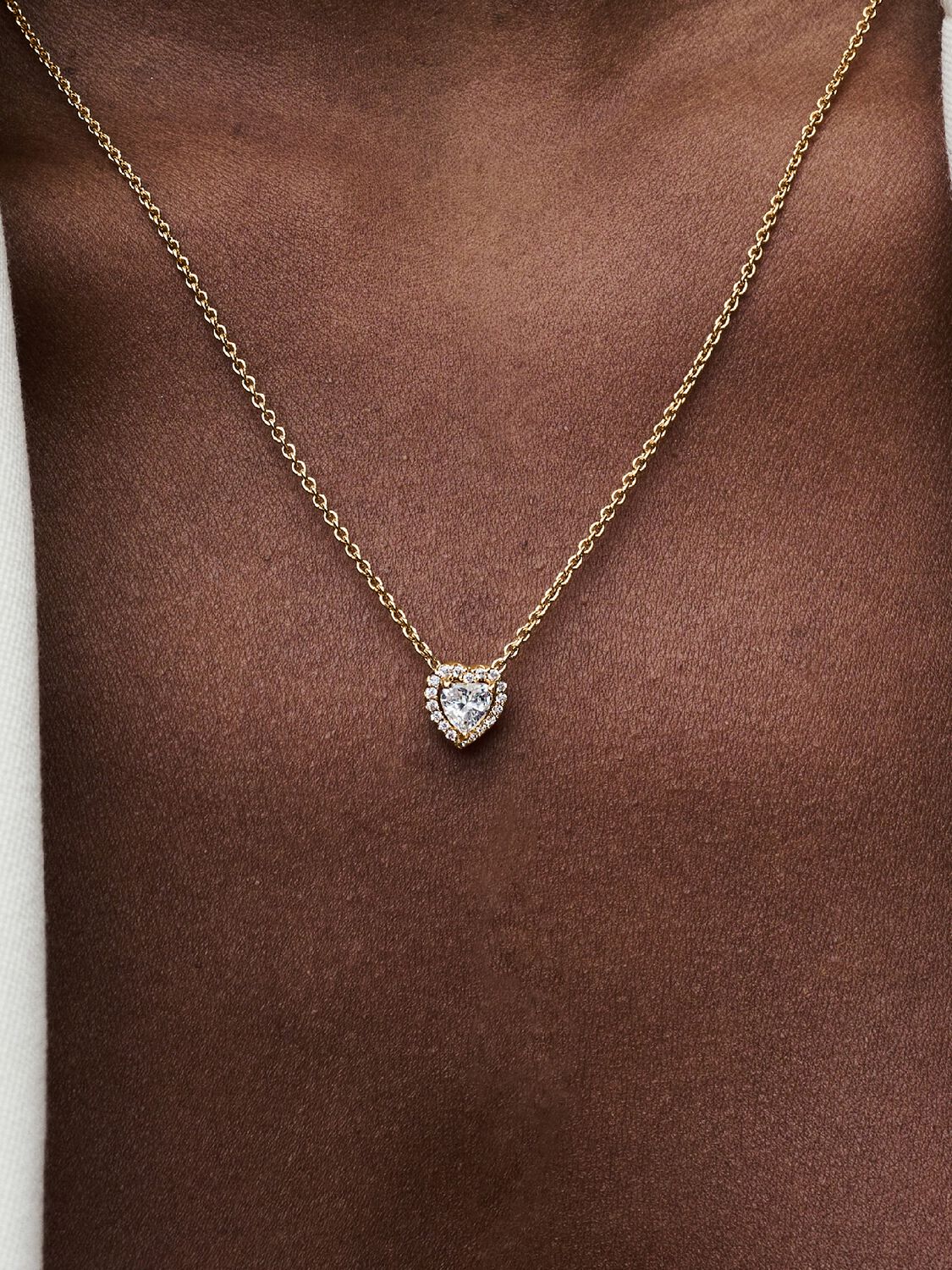 Sparkling Heart Collier Necklace
14k gold plating