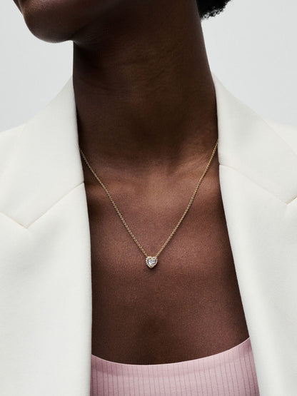 Sparkling Heart Collier Necklace
14k gold plating