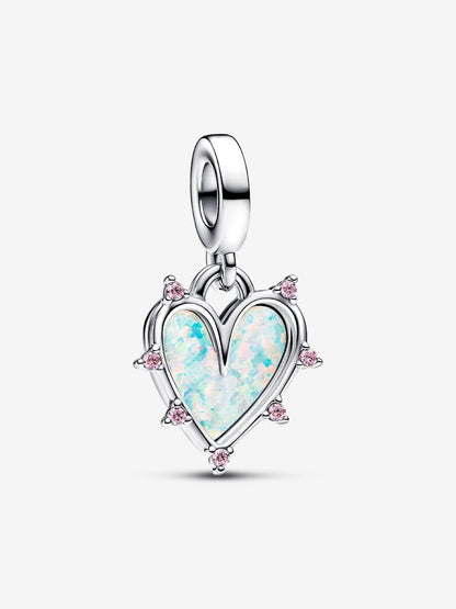 Friendship Opalescent Double Dangle Charm