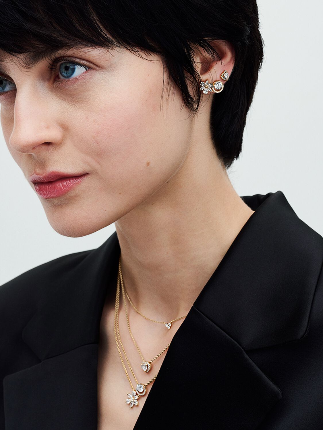 Sparkling Heart Collier Necklace
14k gold plating