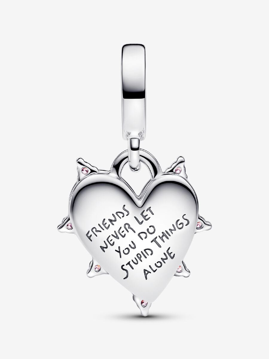 Friendship Opalescent Double Dangle Charm